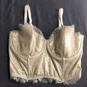 Victoria’s Secret bustier bra.